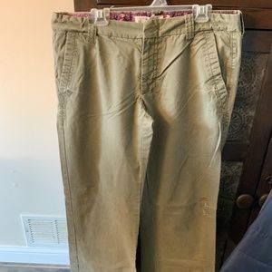 Women’s army green casual pants, Old Navy size 6